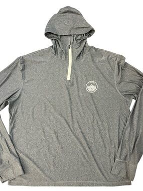 Vuori Uluwatu UPF 50+ Half Zip Hoodie XXL Charcoal Heather Performance